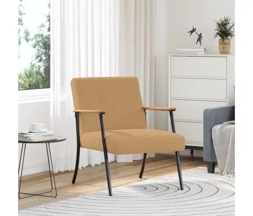 Atpūtas Krēsls Bēša 59 X 75 X 78 Cm Vidaxl