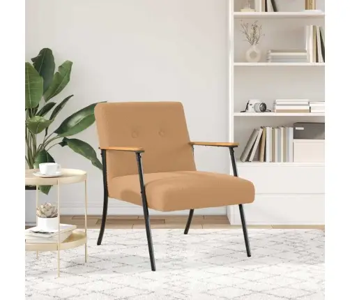 Atpūtas Krēsls Bēša 59 X 75 X 78 Cm Vidaxl