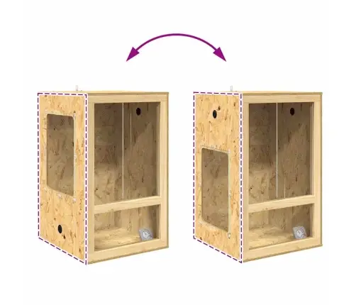 Terārijs Brūna 50 X 50 X 80 Cm Osb Vidaxl