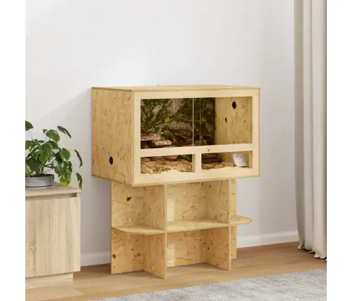 Terrārija Pamats Brūna 80 X 50 X 50 Cm Osb Vidaxl