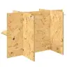 Terrārija Pamats Brūna 80 X 50 X 50 Cm Osb Vidaxl