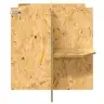 Terrārija Pamats Brūna 80 X 50 X 50 Cm Osb Vidaxl