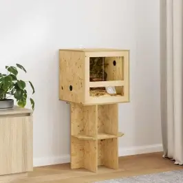 Terrārija Pamats Ar Plauktu Brūna 40 X 40 X 50 Cm Osb Vidaxl Terrārija Pamats Ar Plauktu Brūna 40 X 40 X 50 Cm Osb Vidaxl