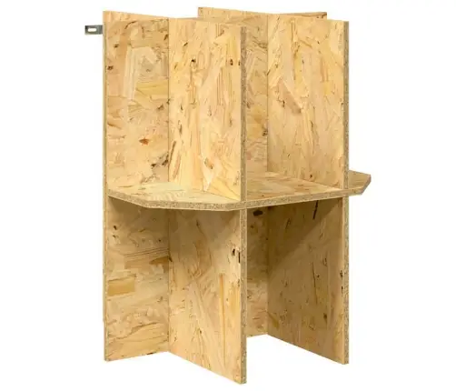 Terrārija Pamats Ar Plauktu Brūna 40 X 40 X 50 Cm Osb Vidaxl