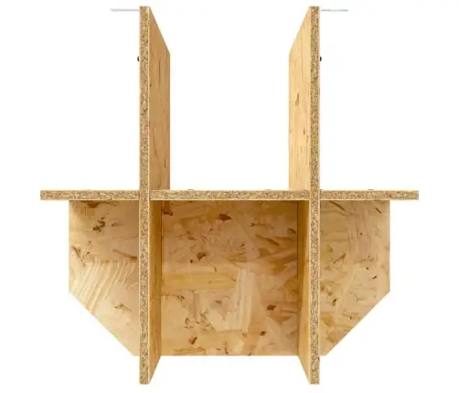 Terrārija Pamats Ar Plauktu Brūna 40 X 40 X 50 Cm Osb Vidaxl