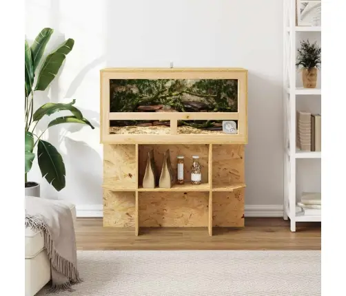 Terrariumi Alus Riiuliga Pruun 80 X 40 X 50 Cm Osb