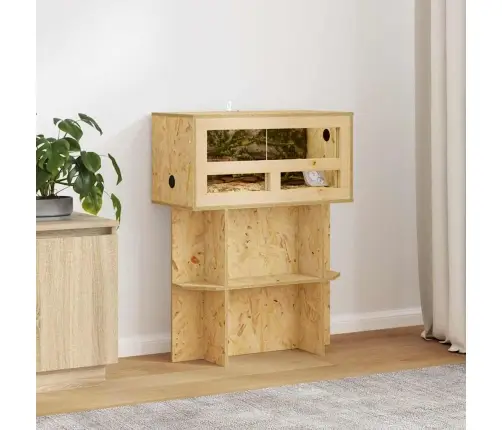 Terariumo Bazė Su Lentyna Ruda 60 X 30 X 50 Cm Osb