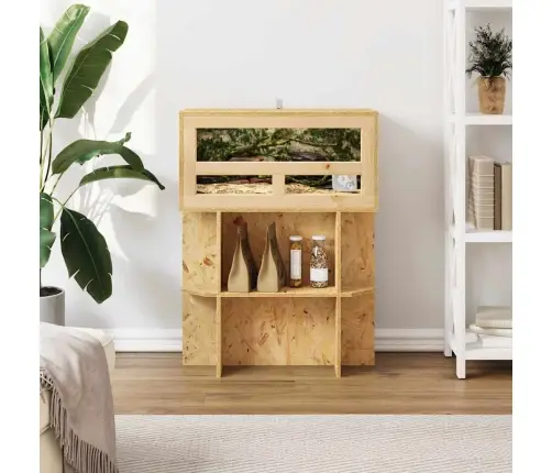 Terariumo Bazė Su Lentyna Ruda 60 X 30 X 50 Cm Osb