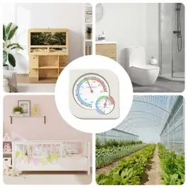 Termometrinis Higrometras Balta 7,5 X 7,5 X 1,2 Cm Abs