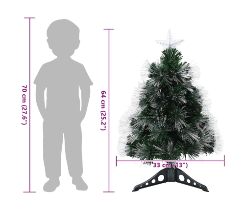 Mākslīgā Ziemassvētku Eglīte Zaļa 64 Cm Pvc Vidaxl
