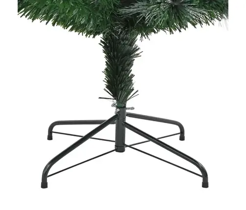 Tehisjõulupuu Dekoratiivse Nöörgadega Roheline 210 Cm Pvc