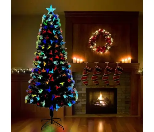 Tehisjõulupuu Dekoratiivse Nöörgadega Roheline 210 Cm Pvc