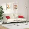 Sofa Pagalvės 2 Pcs Raudona 50 X 30 Cm Audinys