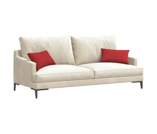 Sofa Pagalvės 2 Pcs Raudona 50 X 30 Cm Audinys