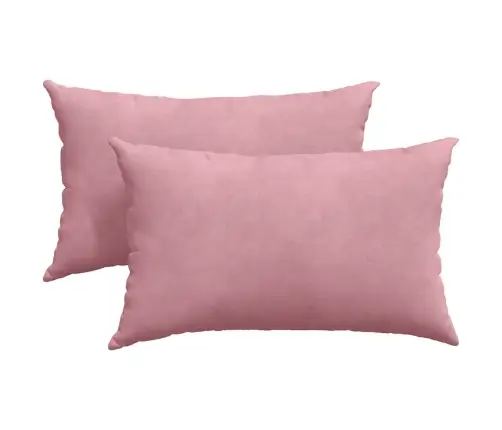 Dīvāna Spilveni 2 Pcs Rozā 50 X 30 Cm Korduroja Audums Vidaxl