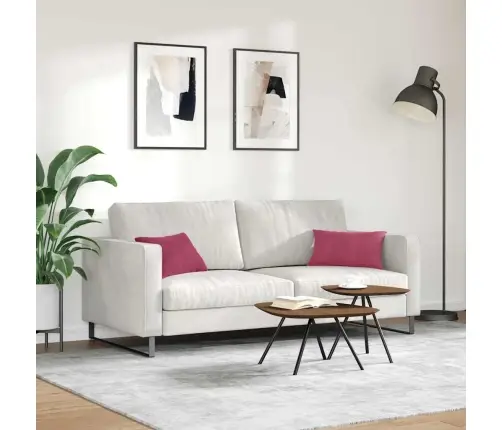 Sofa Pagalvės 2 Pcs Vyno Raudonumo 50 X 30 Cm