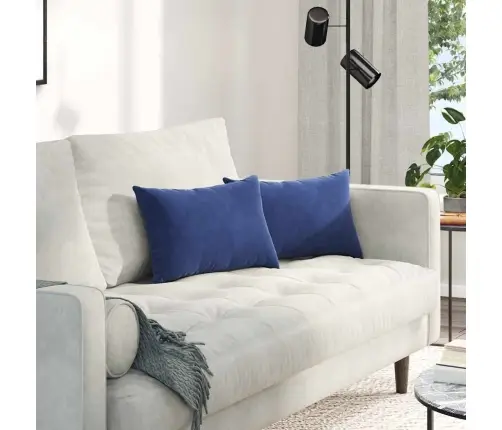 Sofa Pagalvės 2 Pcs Policijos Mėlyna 50 X 30 Cm