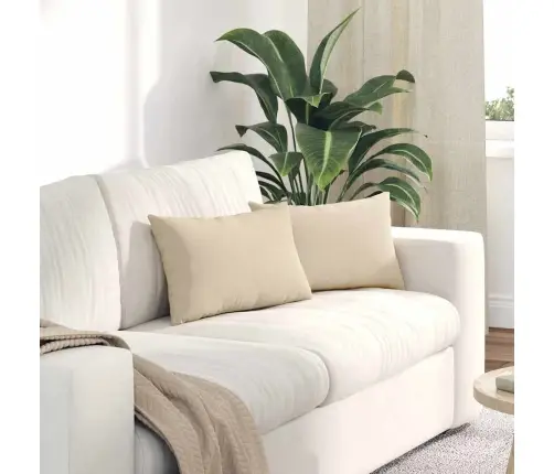 Dīvāna Spilveni Krēmkrāsa Vidaxl