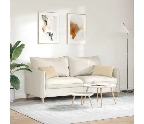 Dīvāna Spilveni Krēmkrāsa Vidaxl