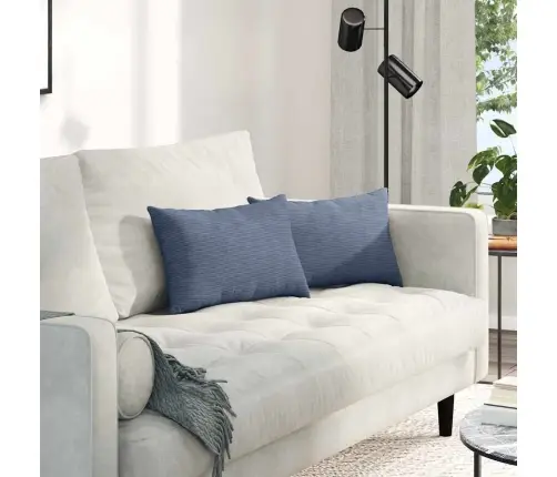 Diivanipadjad 2 Pcs Sinine 50 X 30 Cm Korter Kangas