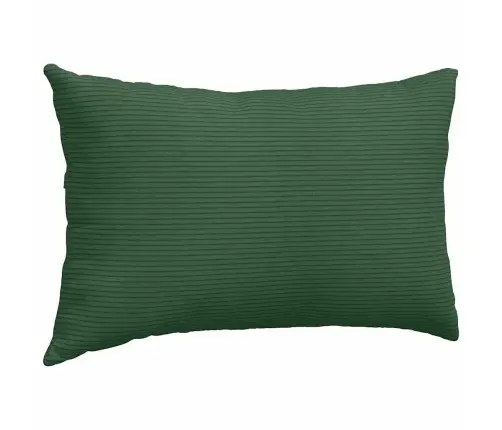 Dīvāna Spilveni 2 Pcs Tumši Zaļš 50 X 30 Cm Korduroja Audums Vidaxl