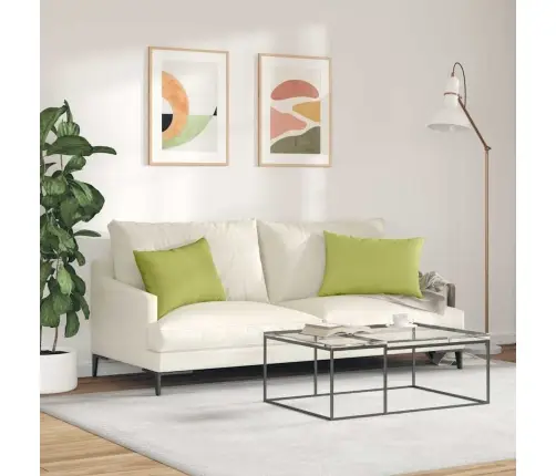 Sofa Pagalvės 2 Pcs Šviesiai Žalia 60 X 40 Cm Audinys