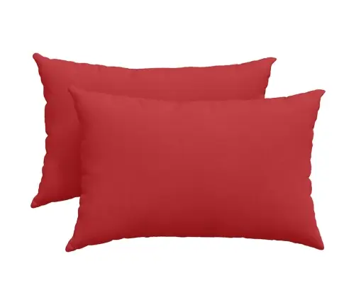 Dīvāna Spilveni 2 Pcs Sarkana 40 X 60 Cm Audums Vidaxl