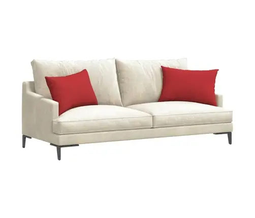 Dīvāna Spilveni 2 Pcs Sarkana 40 X 60 Cm Audums Vidaxl