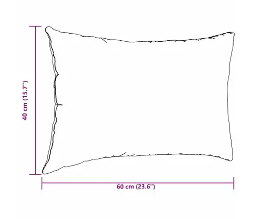 Dīvāna Spilveni 2 Pcs Sarkana 40 X 60 Cm Audums Vidaxl