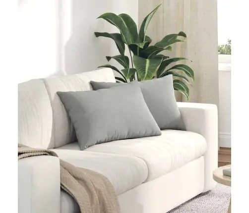 Diivanipadjad 2 Pcs Helehall 60 X 40 Cm Kangas