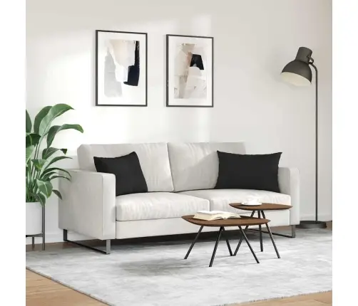 Sofa Pagalvės 2 Pcs Juoda 60 X 40 Cm Audinys