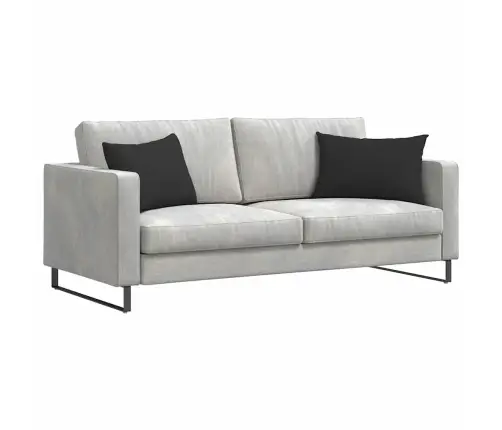 Sofa Pagalvės 2 Pcs Juoda 60 X 40 Cm Audinys