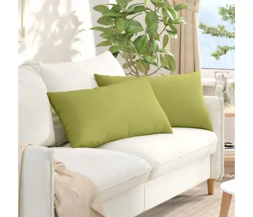 Dīvāna Spilveni Gaiši Zaļa Audums Vidaxl