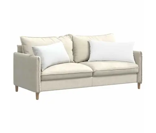 Diivanipadjad 2 Pcs Valge 80 X 40 Cm Kangas