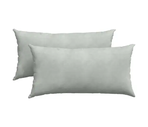 Dīvāna Spilveni 2 Pcs Gaiši Pelēks 80 X 40 Cm Korduroja Audums Vidaxl