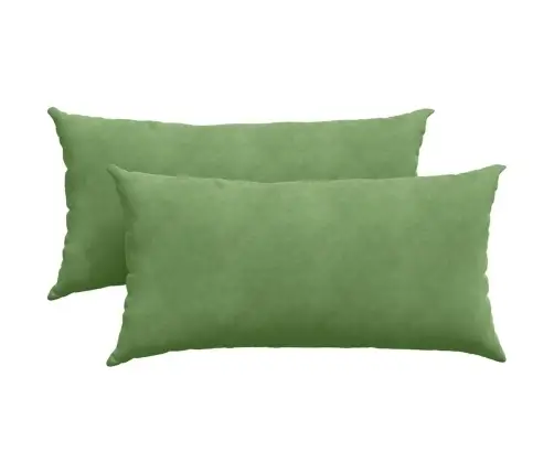 Dīvāna Spilveni 2 Pcs Gaiši Zaļa 80 X 40 Cm Korduroja Audums Vidaxl