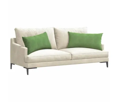 Dīvāna Spilveni 2 Pcs Gaiši Zaļa 80 X 40 Cm Korduroja Audums Vidaxl