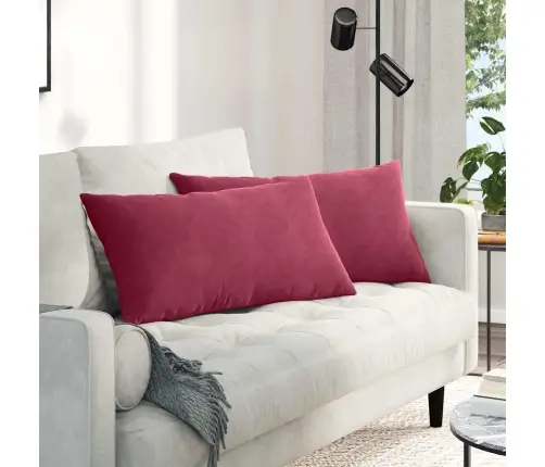 Diivanipadjad 2 Pcs Veinpunane 80 X 40 Cm Korter Kangas