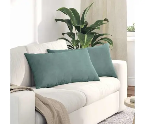 Diivanipadjad 2 Pcs Mere Roheline 80 X 40 Cm Korter Kangas