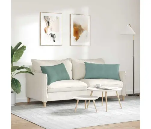 Diivanipadjad 2 Pcs Mere Roheline 80 X 40 Cm Korter Kangas