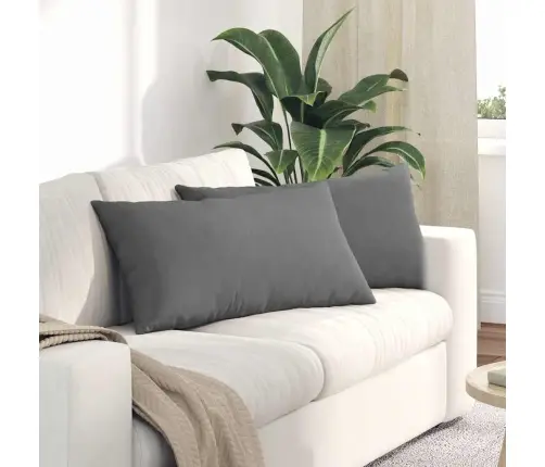 Dīvāna Spilveni Tumši Pelēka Vidaxl