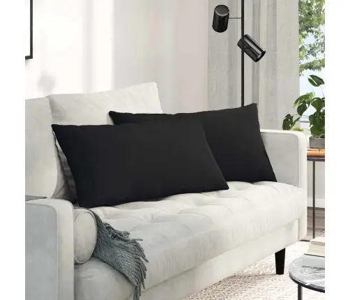 Dīvāna Spilveni Melna Vidaxl