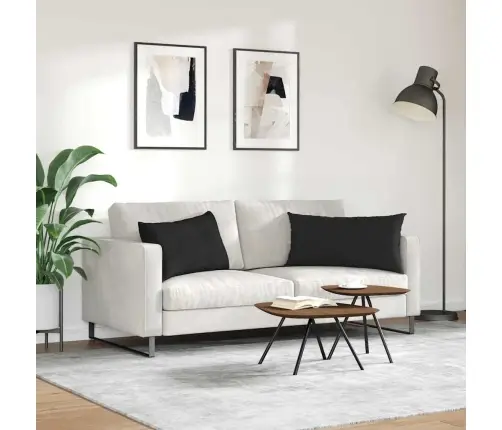 Dīvāna Spilveni Melna Vidaxl