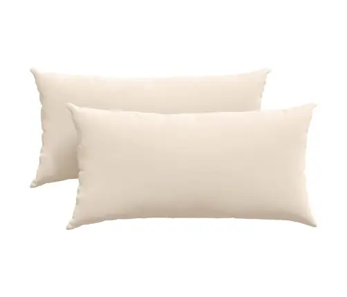 Diivanipadjad 2 Pcs Beež 80 X 40 Cm Kangas