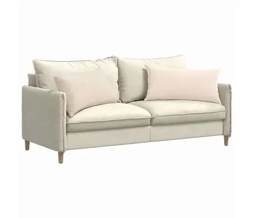 Diivanipadjad 2 Pcs Beež 80 X 40 Cm Kangas