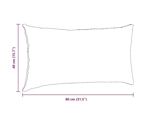 Dīvāna Spilveni 2 Pcs Gaiši Pelēks 80 X 40 Cm Korduroja Audums Vidaxl