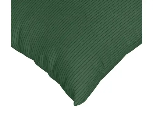 Sofa Pagalvės 2 Pcs Tamsiai Žalia 80 X 40 Cm Kordūrinis Audinys