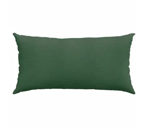 Sofa Pagalvės 2 Pcs Tamsiai Žalia 80 X 40 Cm Kordūrinis Audinys