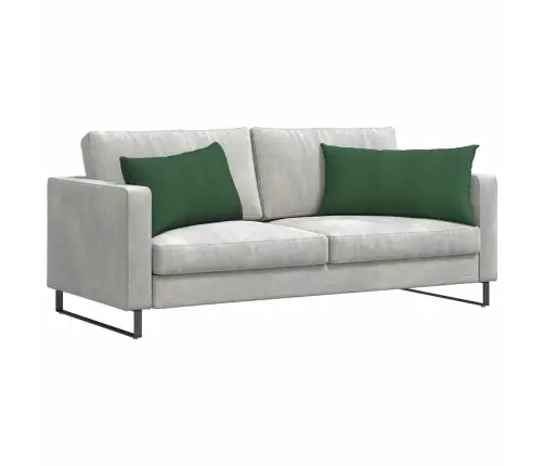 Sofa Pagalvės 2 Pcs Tamsiai Žalia 80 X 40 Cm Kordūrinis Audinys