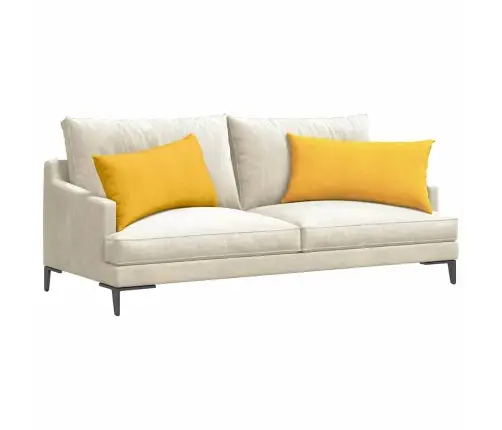 Dīvāna Spilveni 2 Pcs Gaiši Dzeltena 80 X 40 Cm Vidaxl